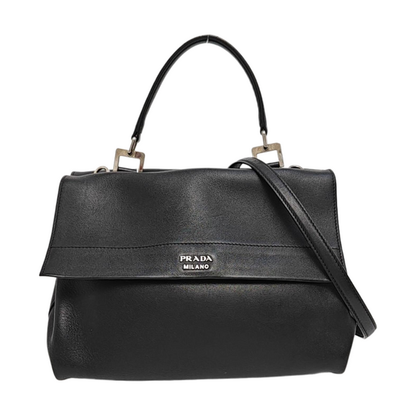 Calfskin Shoulder Bag Black