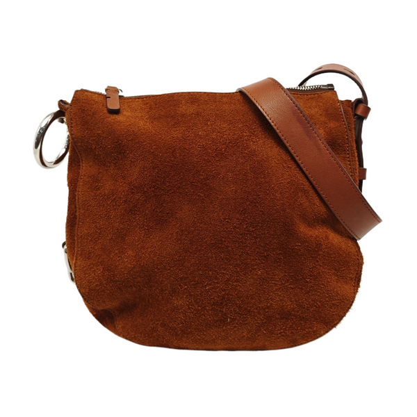 Suede Shoulder Bag Brown