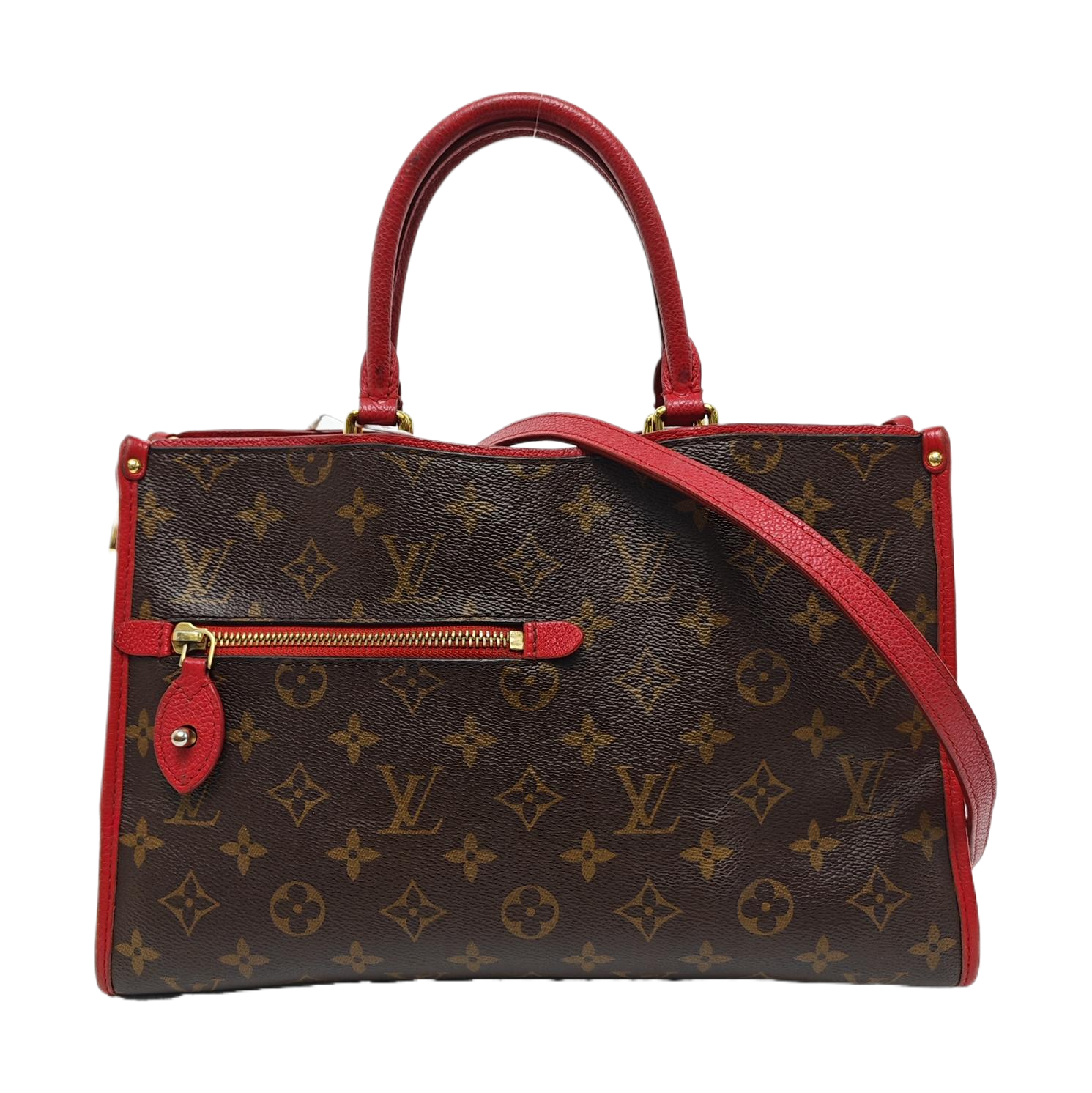 POPINCOURT PM Monogram Coated Canvas Brown