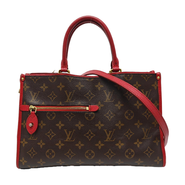 POPINCOURT PM Monogram Coated Canvas Brown