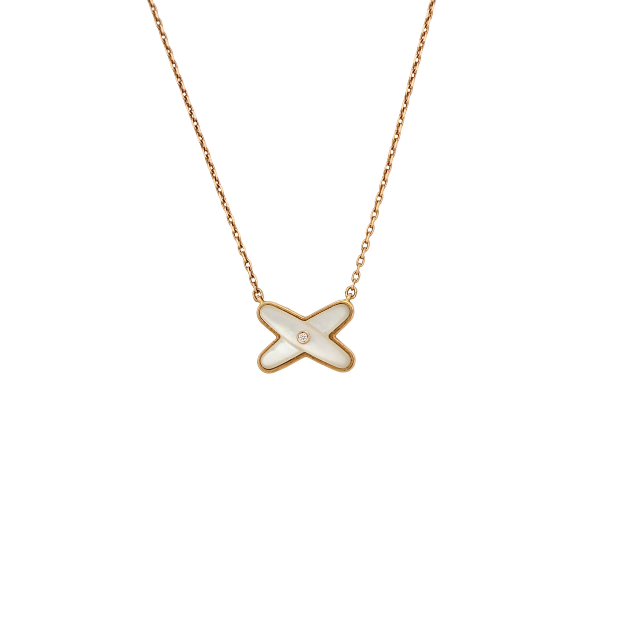 Jeux De Liens 18k Rose Gold Necklace