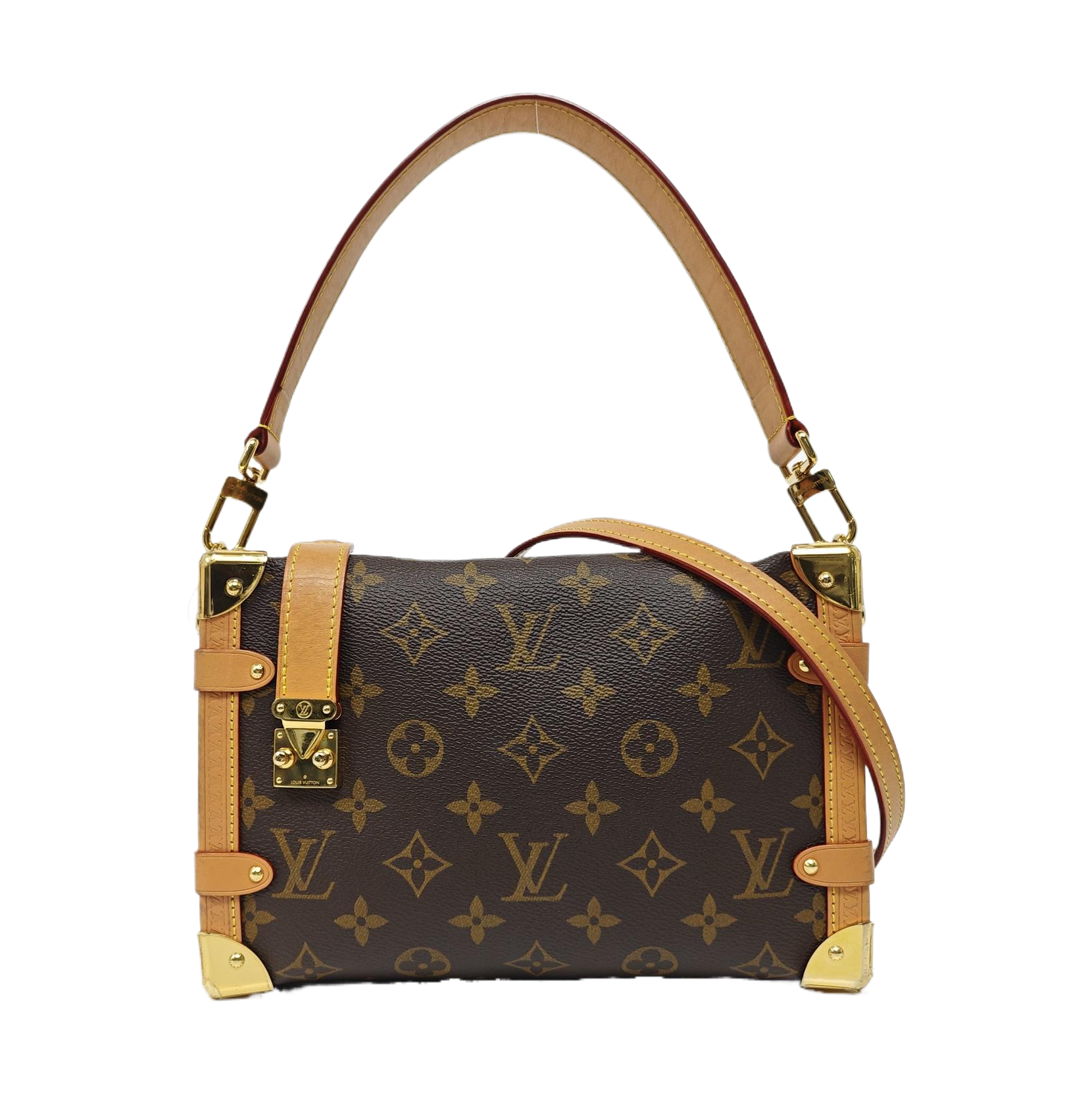 SIDE TRUNK MM Monogram Coated Canvas Brown