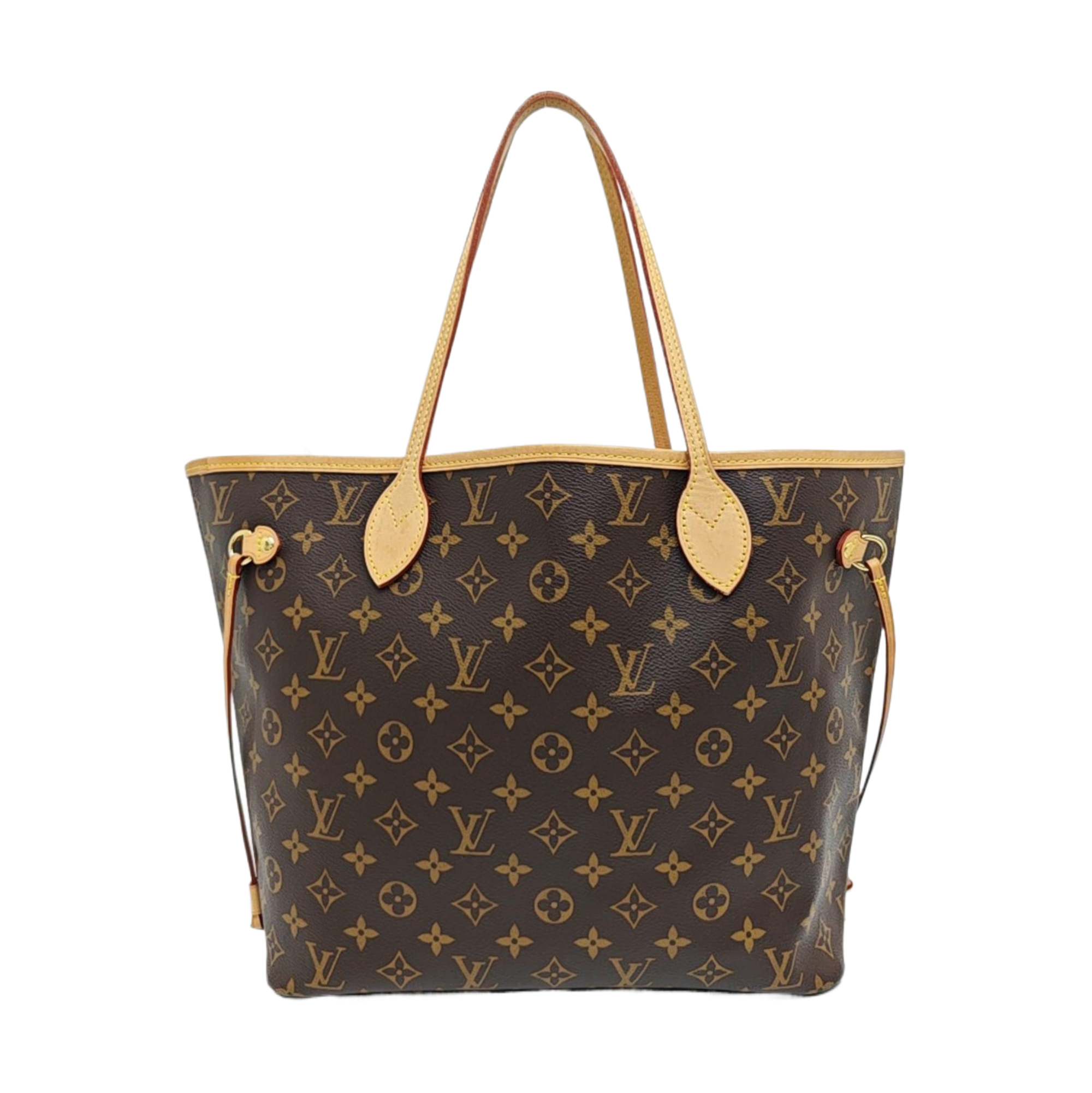 NEVERFULL MM Monogram Coated Canvas Brown