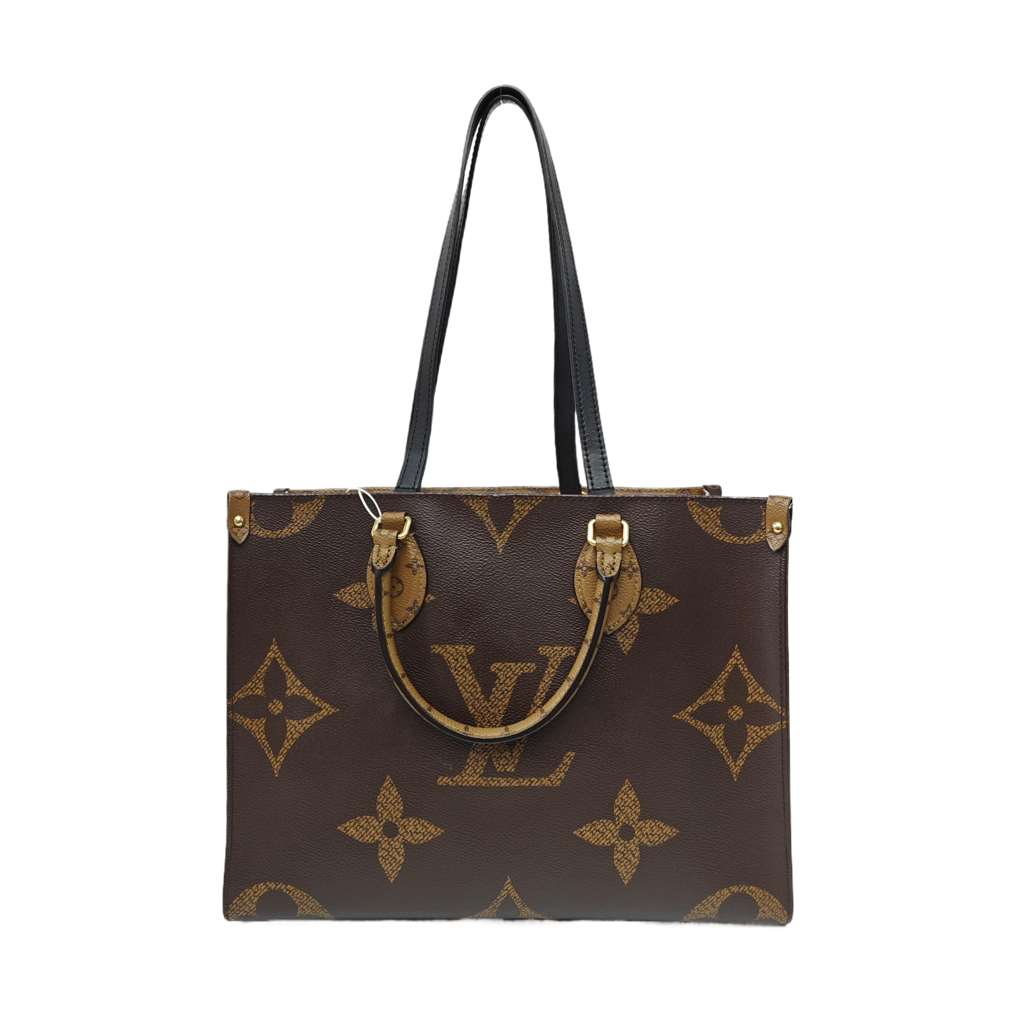 ONTHEGO MM Monogram Coated Canvas Brown