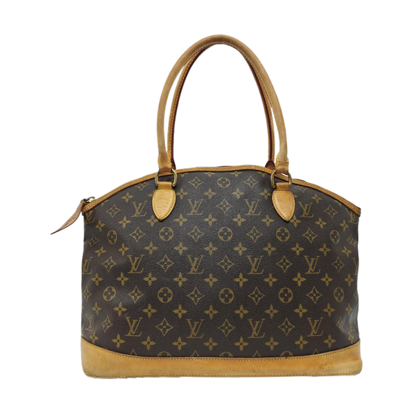 LOCKIT GM Monogram Coated Canvas Brown