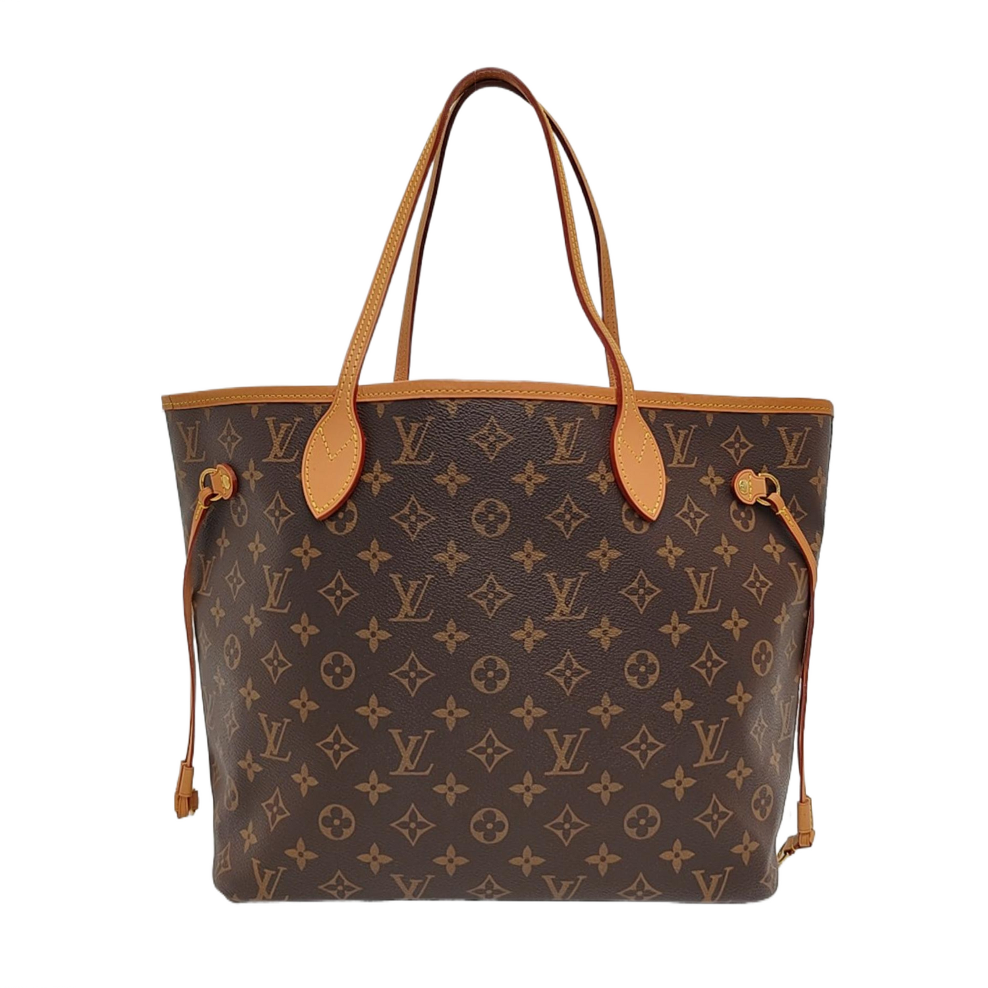 NEVERFULL MM Monogram Coated Canvas Brown