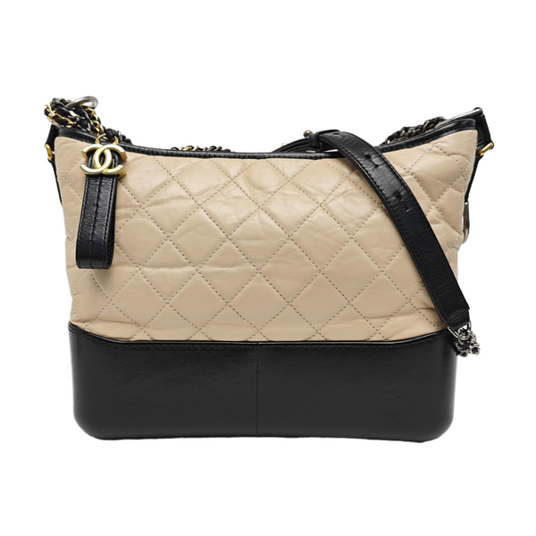 GABRIELLE Medium Quilted Calfskin Pink