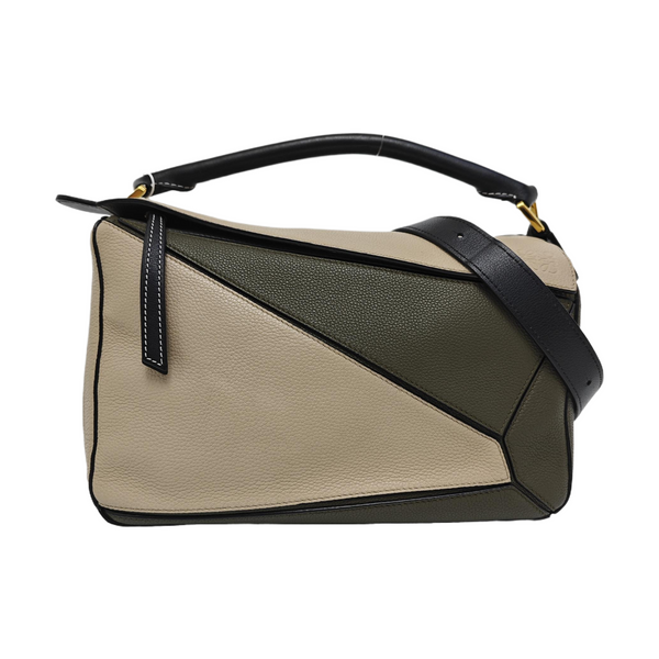 Puzzle Medium Calfskin Gray