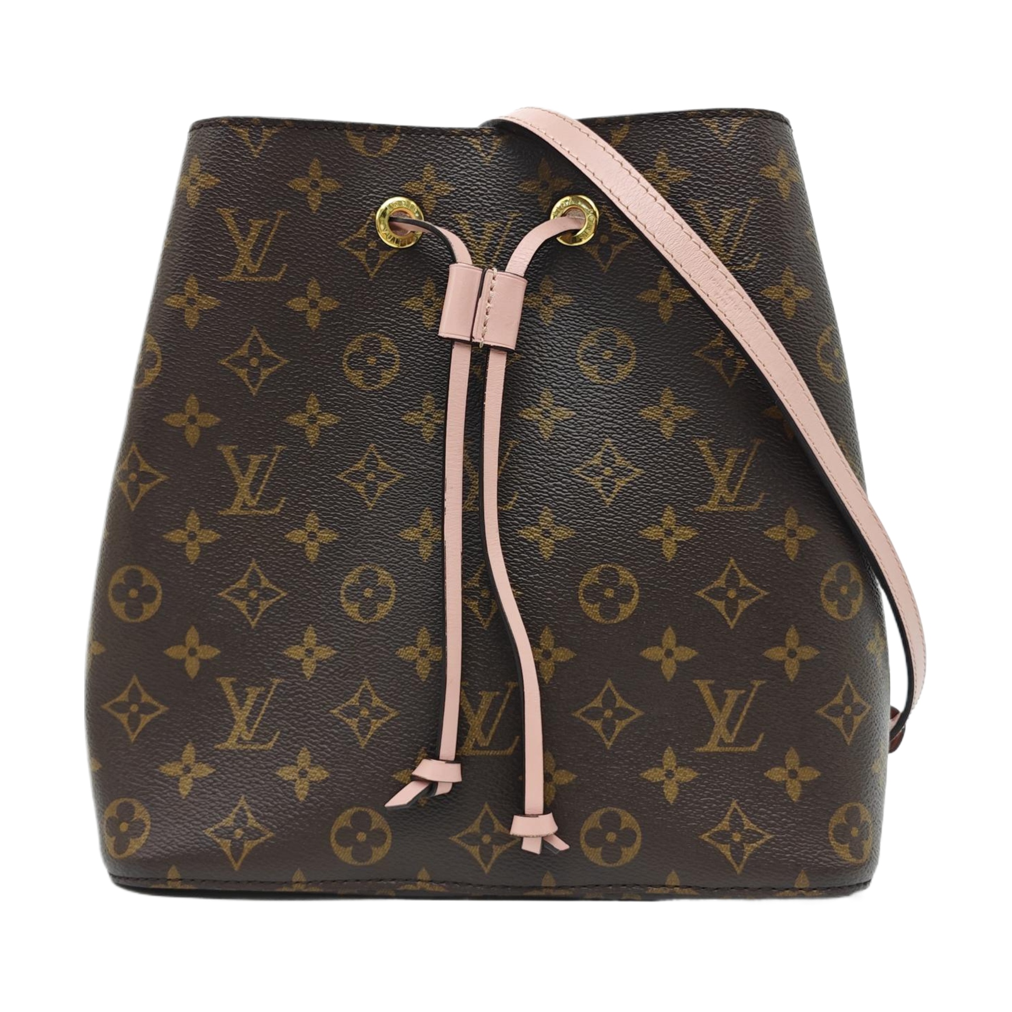 NÉONOÉ MM Monogram Coated Canvas Brown