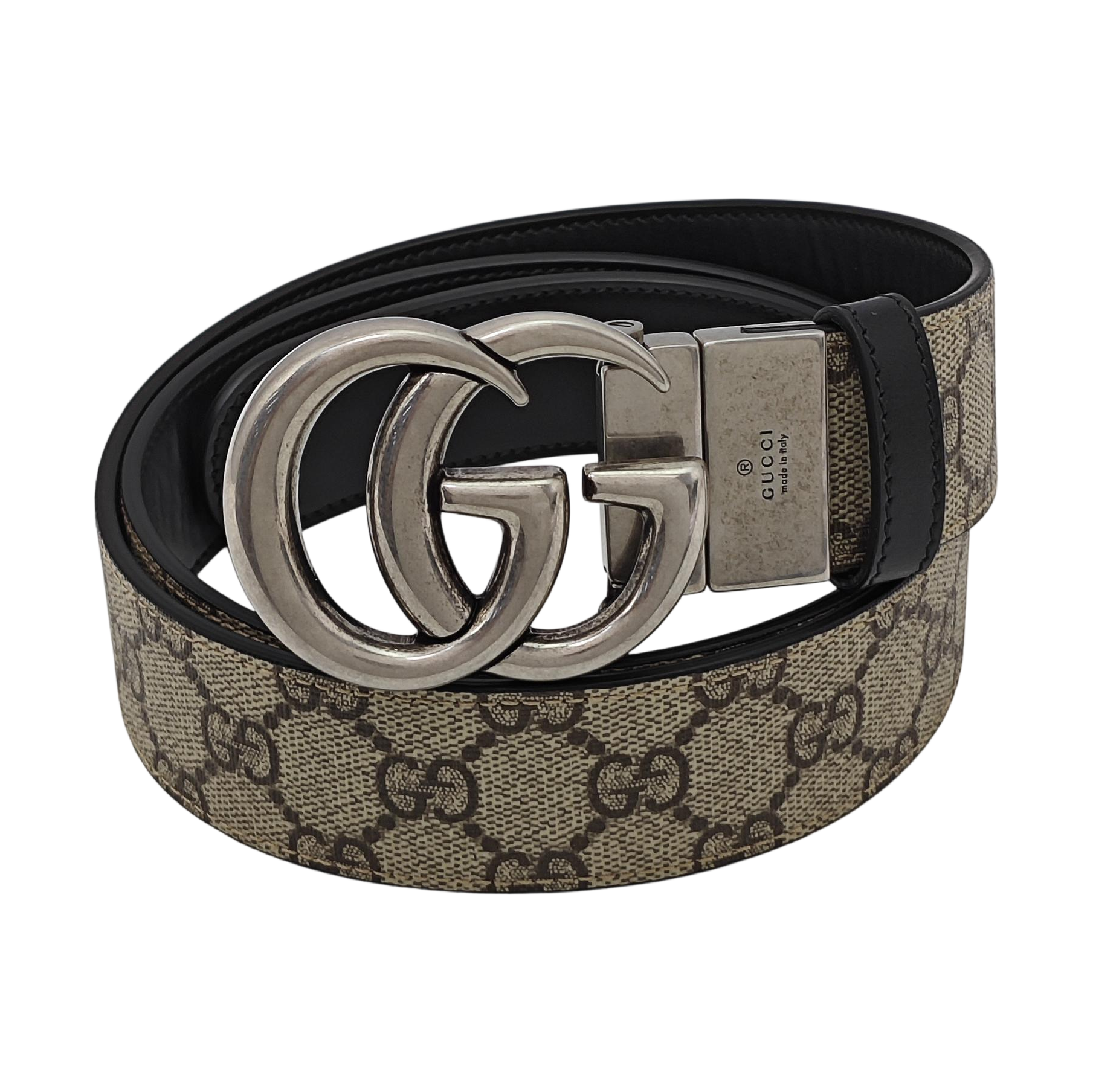 Leather Belt Beige