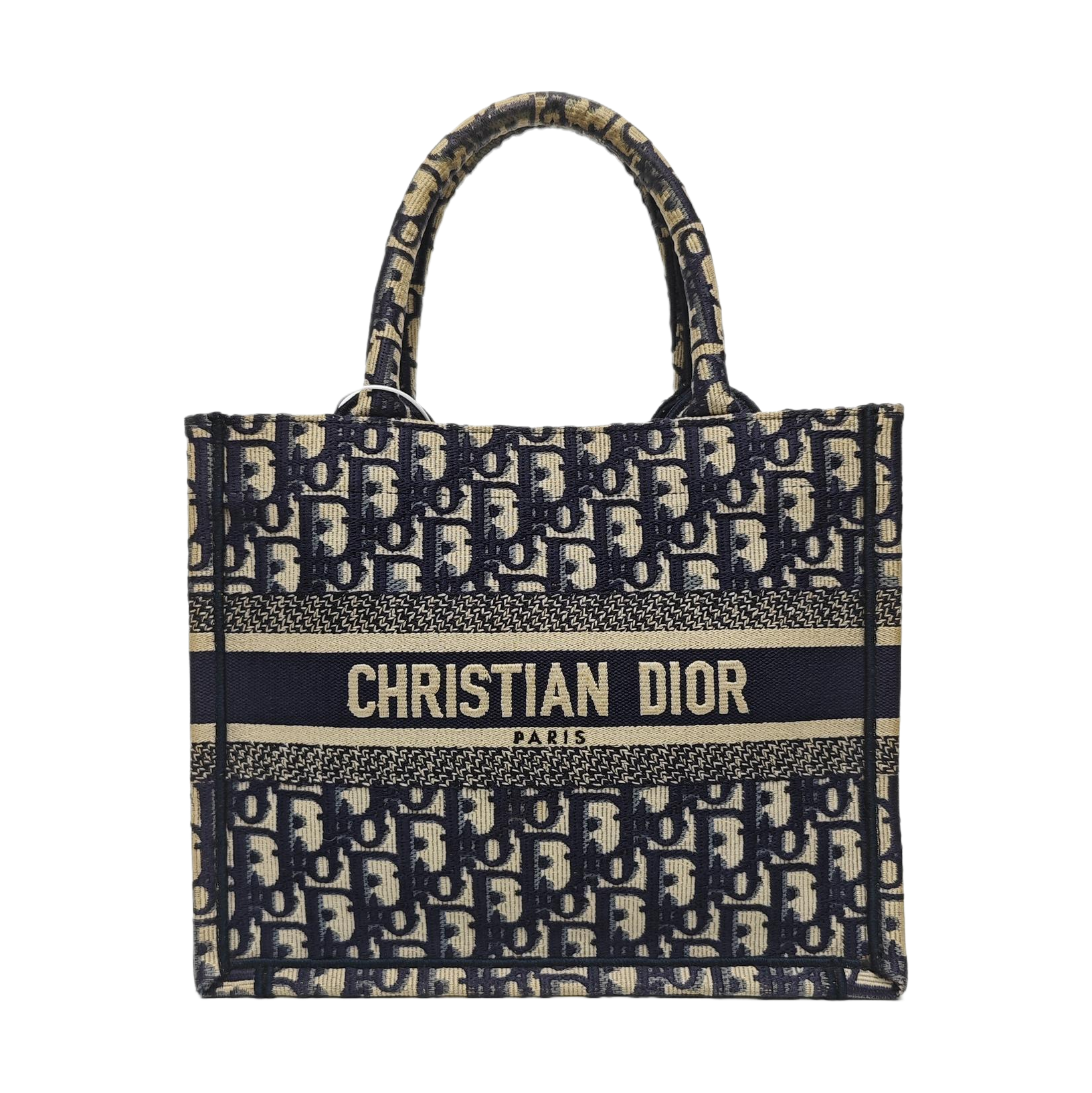 Book Tote Small Oblique Canvas Blue