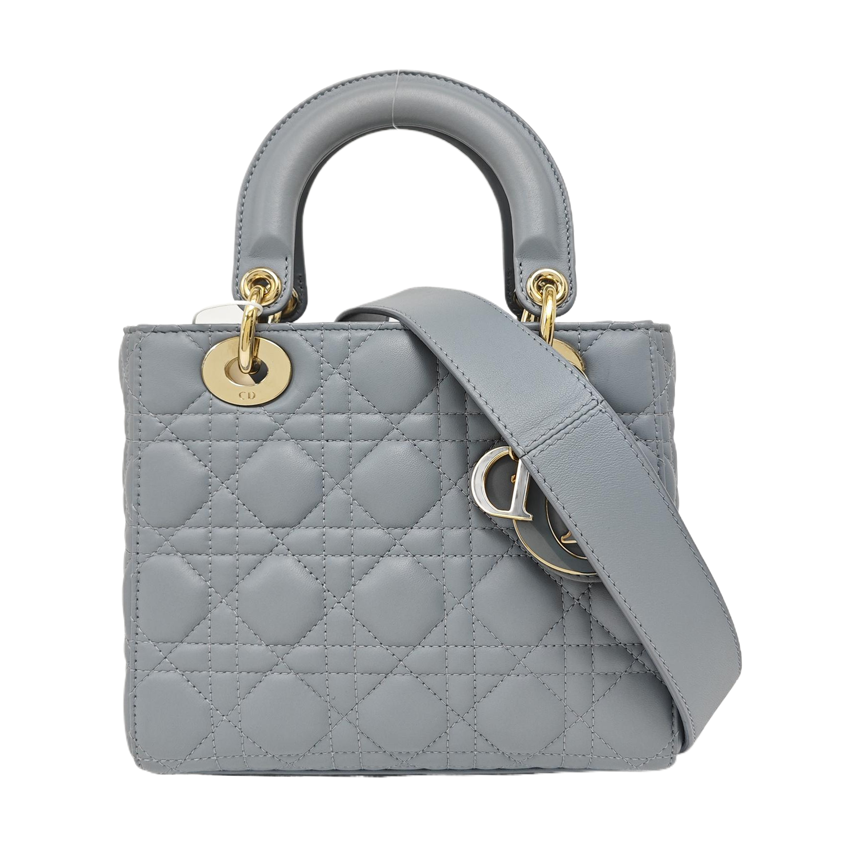 Lady Dior Small Cannage Lambskin Blue