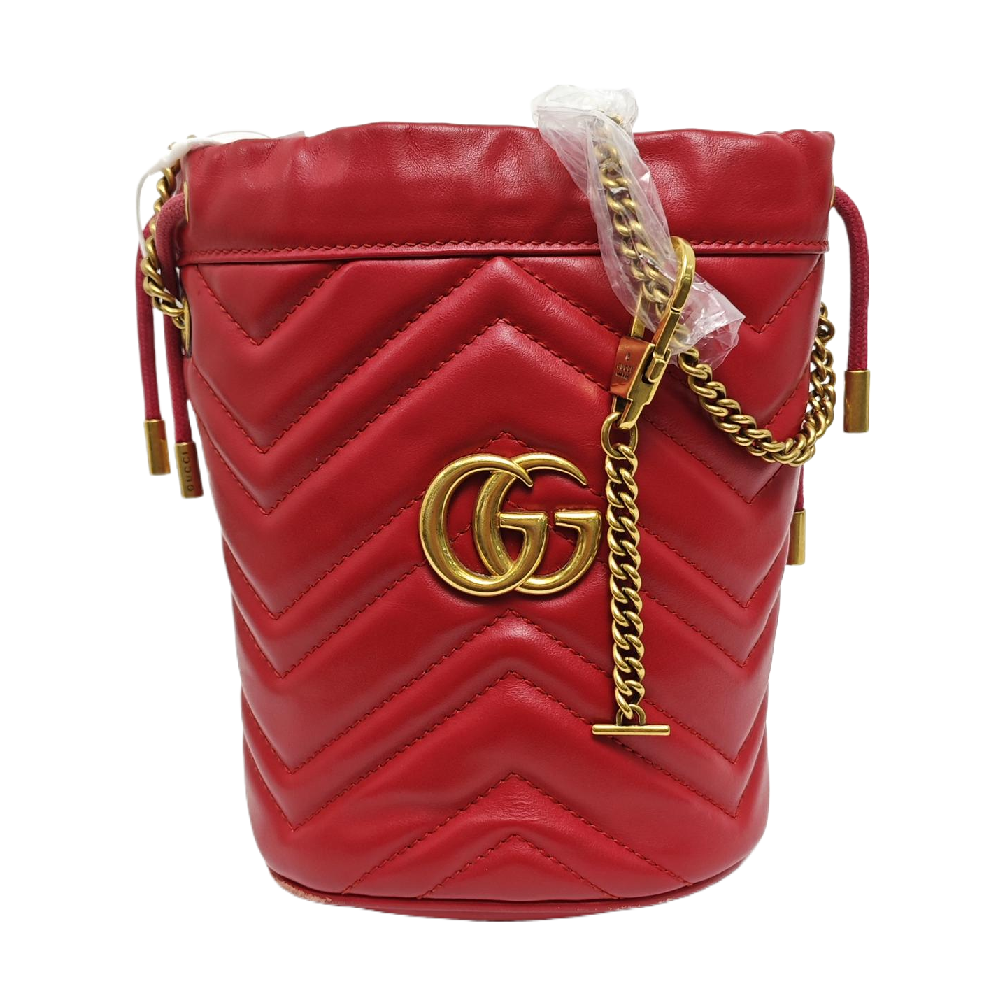 GG Marmont Mini Quilted Calfskin Red