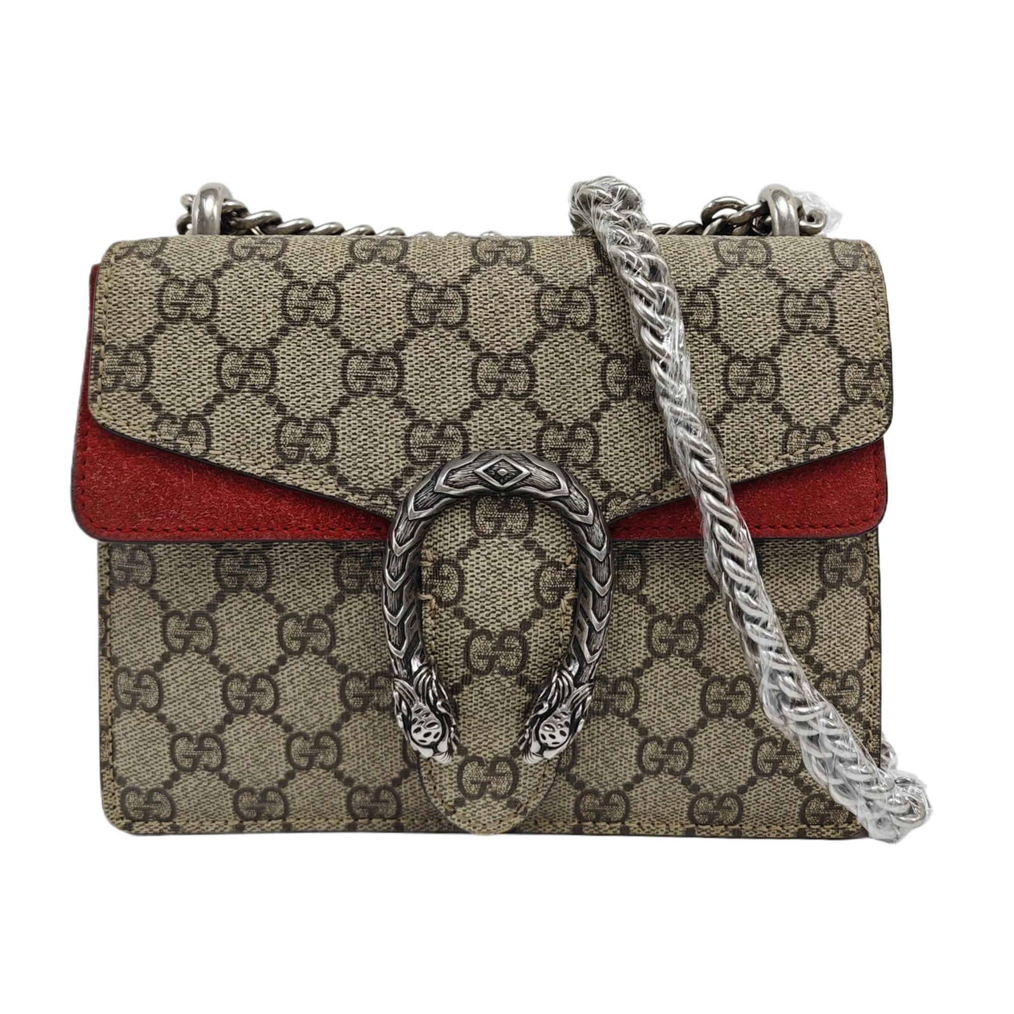 Dionysus Mini Monogram Coated Canvas Beige