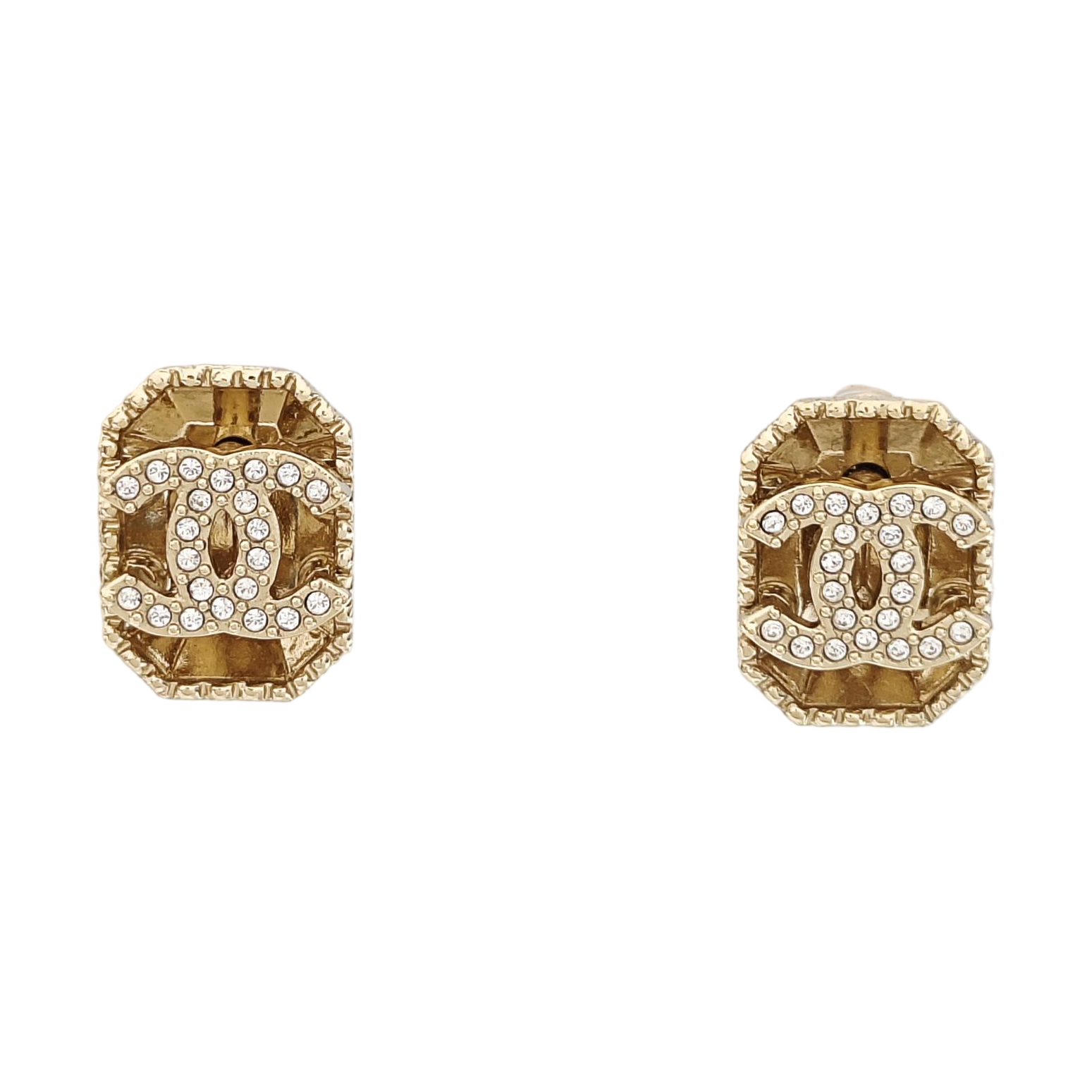 Metal Gold Stud Earrings