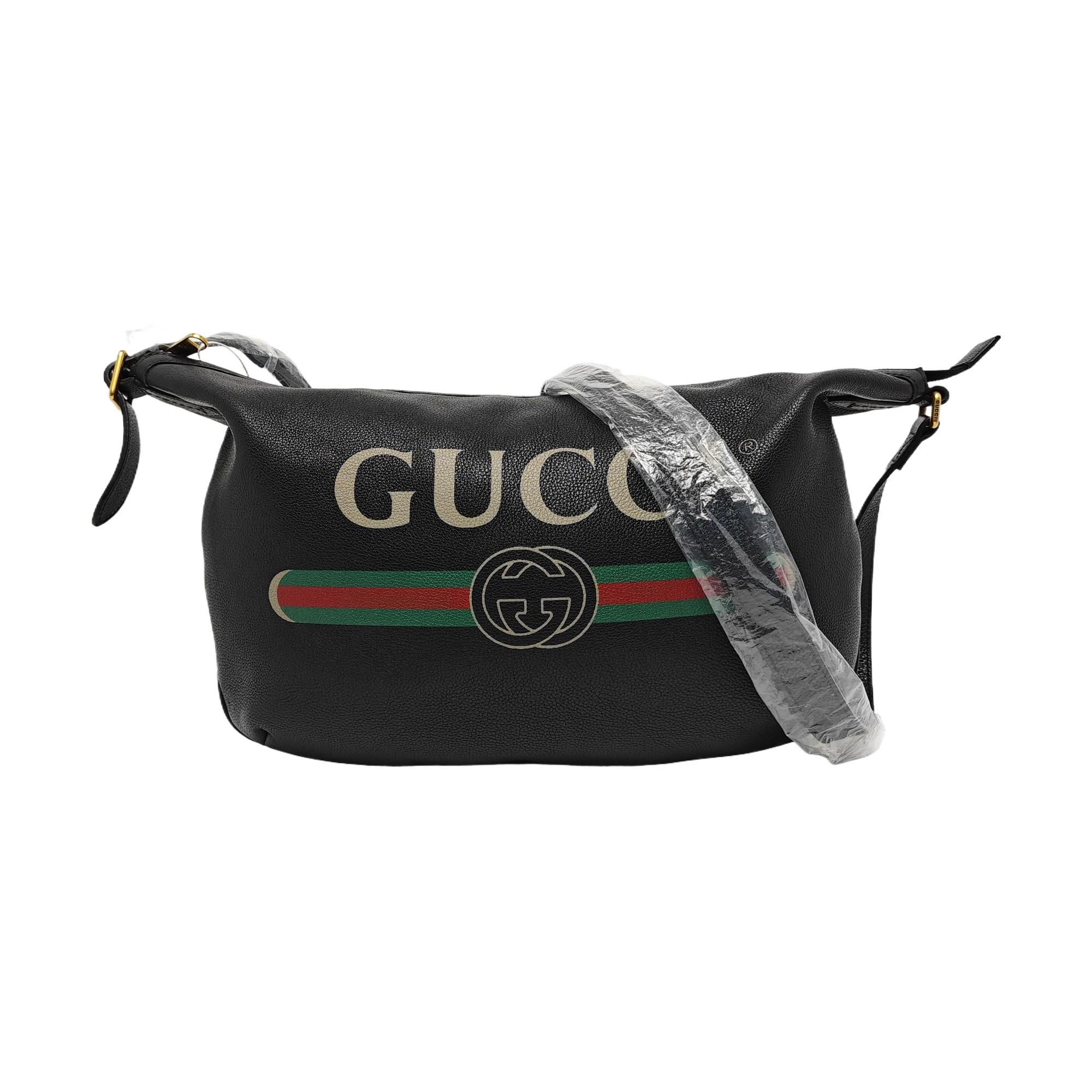 Print Calfskin Black