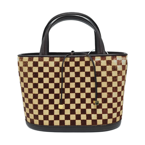 IMPALA Damier Ebene Horsehair Brown
