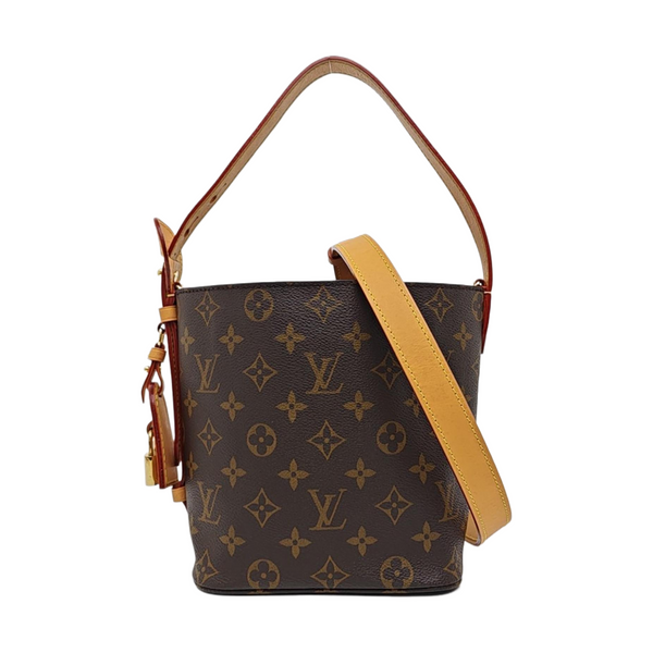 ALL IN Monogram Coated Canvas Brown