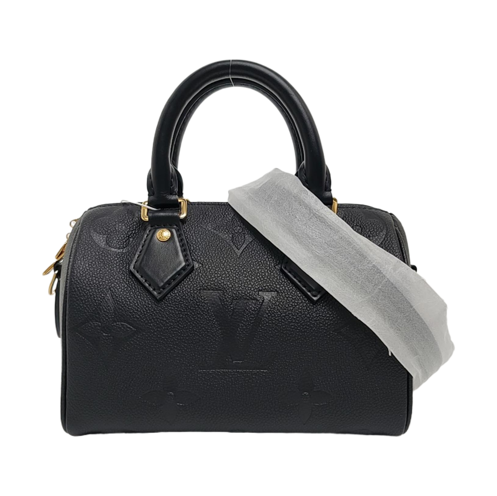 SPEEDY 20 Monogram Calfskin Black