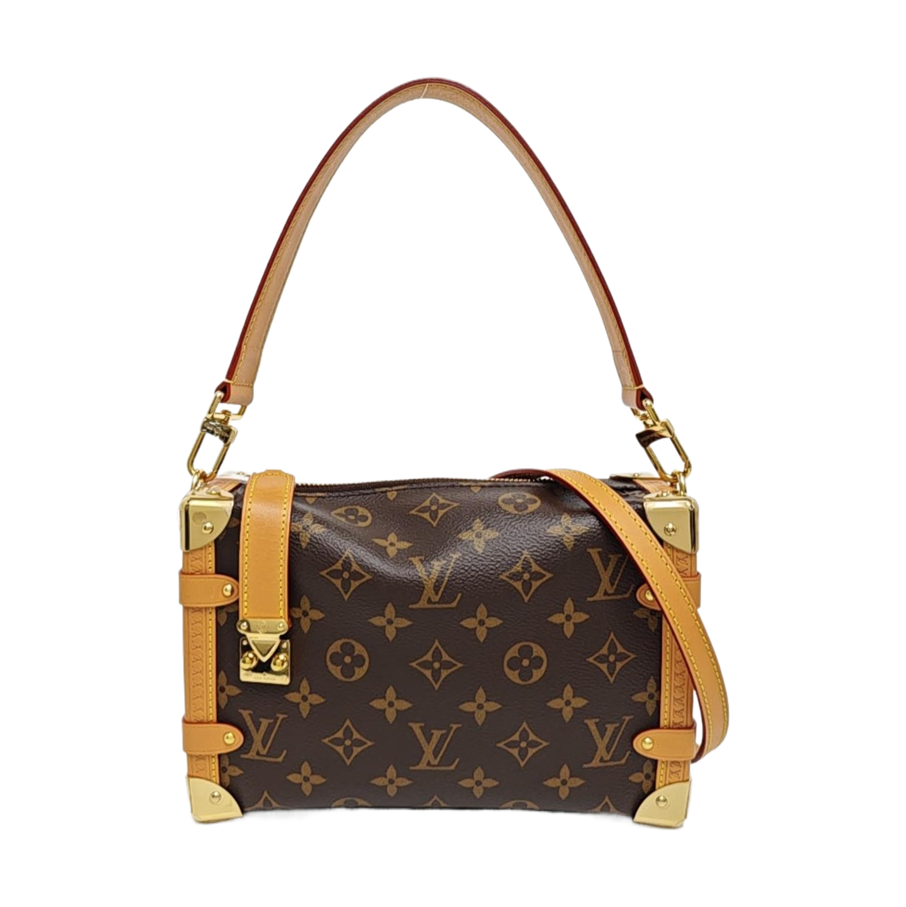 SIDE TRUNK MM Monogram Coated Canvas Brown