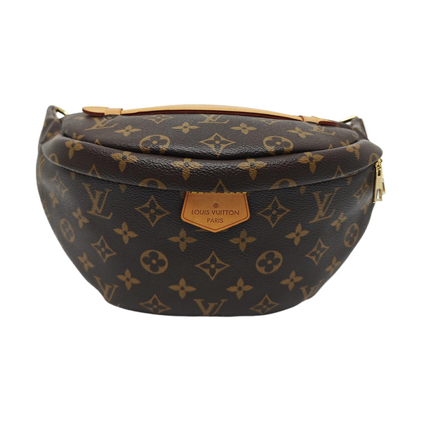 BUMBAG Monogram Coated Canvas Brown