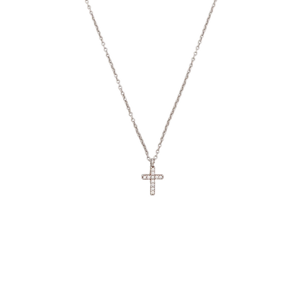 18k White Gold Silver Necklace