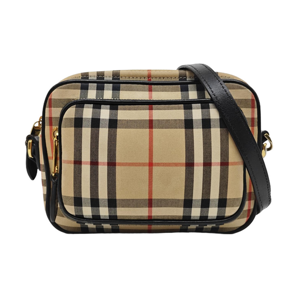 Fabric Shoulder Bag Brown