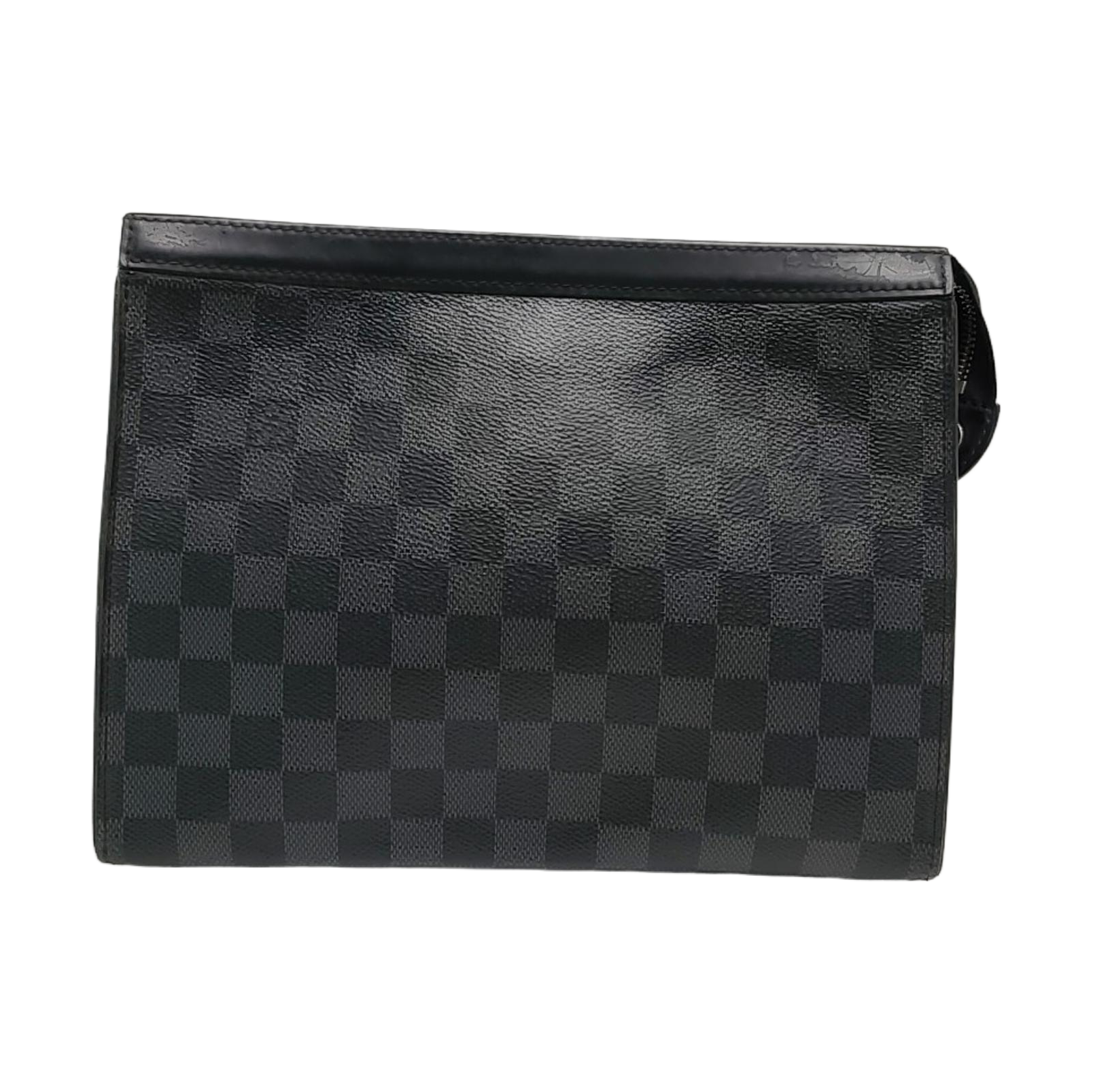 Pochette Voyag MM Damier Graphite Coated Canvas Gray