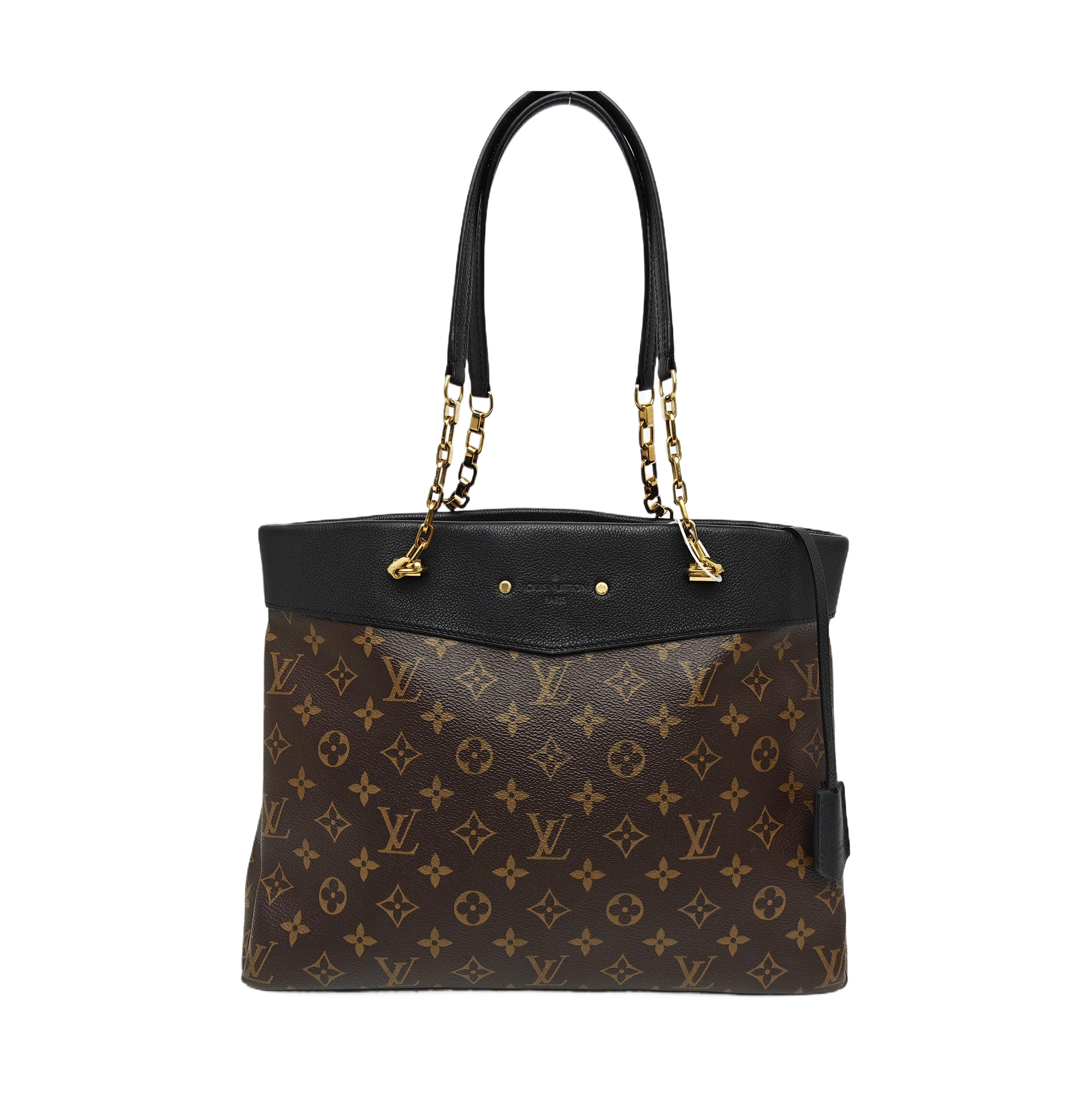 PALLAS MM Monogram Coated Canvas Brown