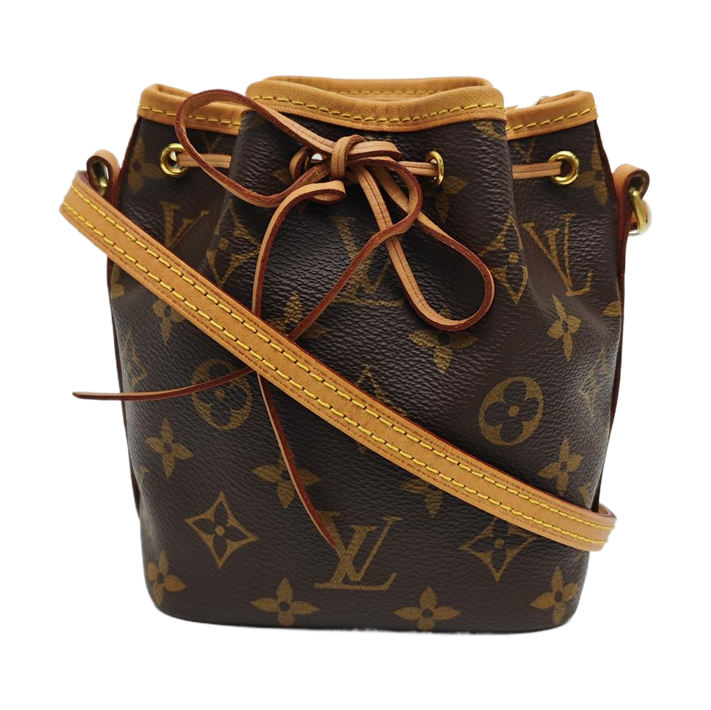 NÉONOÉ Nano Monogram Coated Canvas Brown