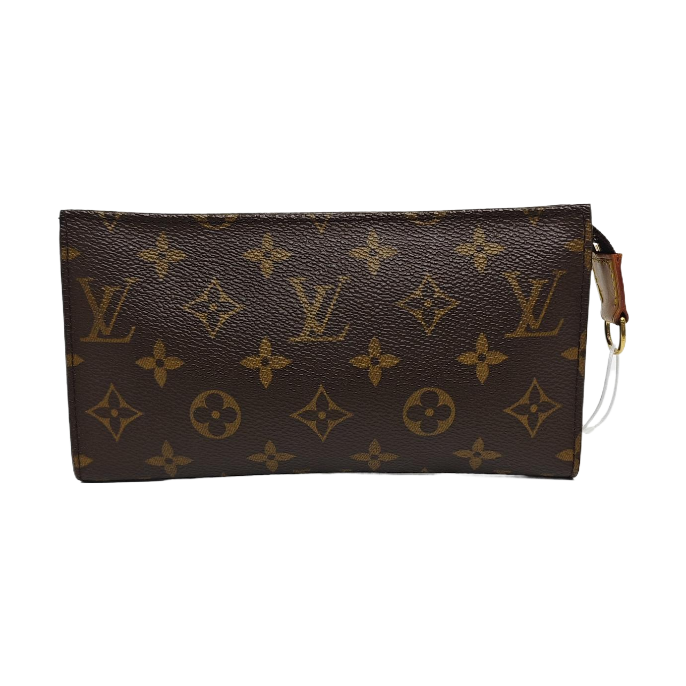 Monogram Coated Canvas Clutch Brown