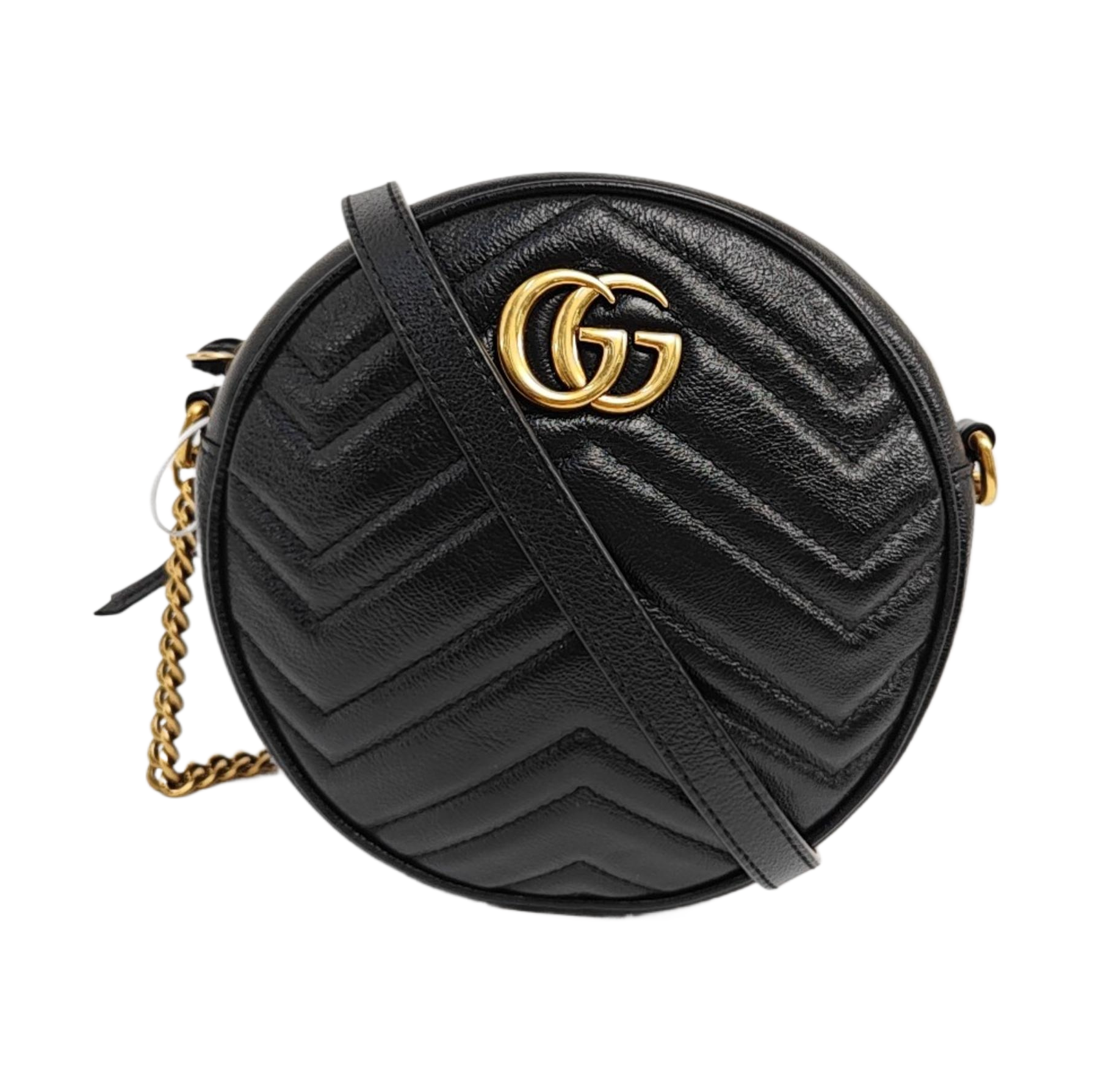 GG Marmont Mini Quilted Calfskin Black