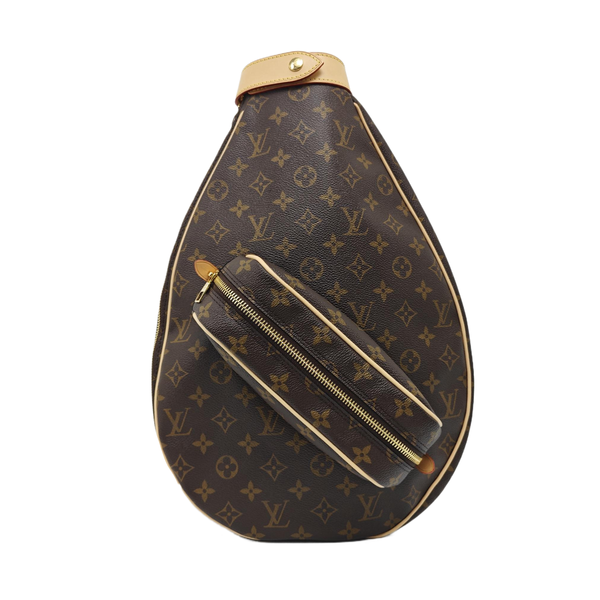 TENNIS RACKET COVER Monogram Coated Canvas Brown