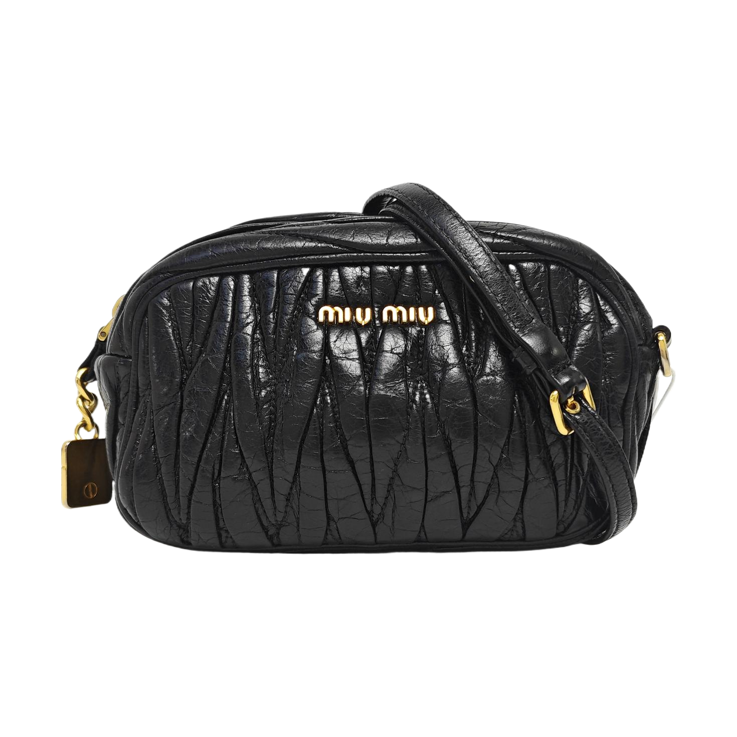 Matelassé Quilted Lambskin Black