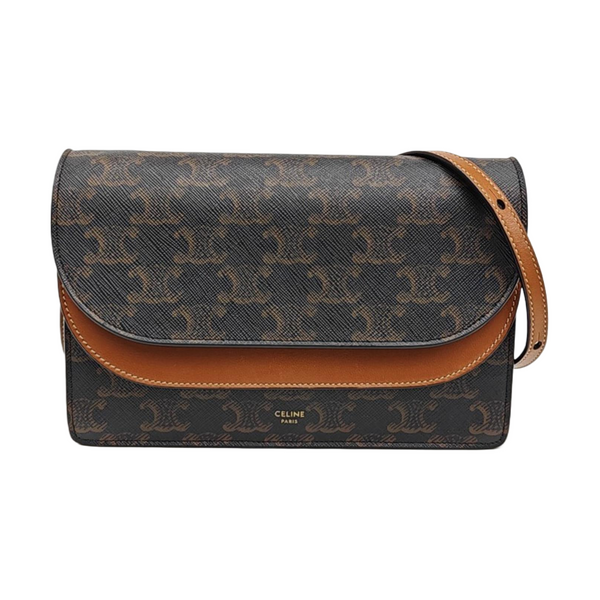 TRIOMPHE CANVAS Small Coated Canvas Brown