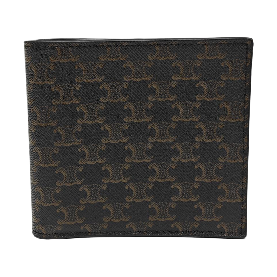 Coated Canvas Wallet Brown