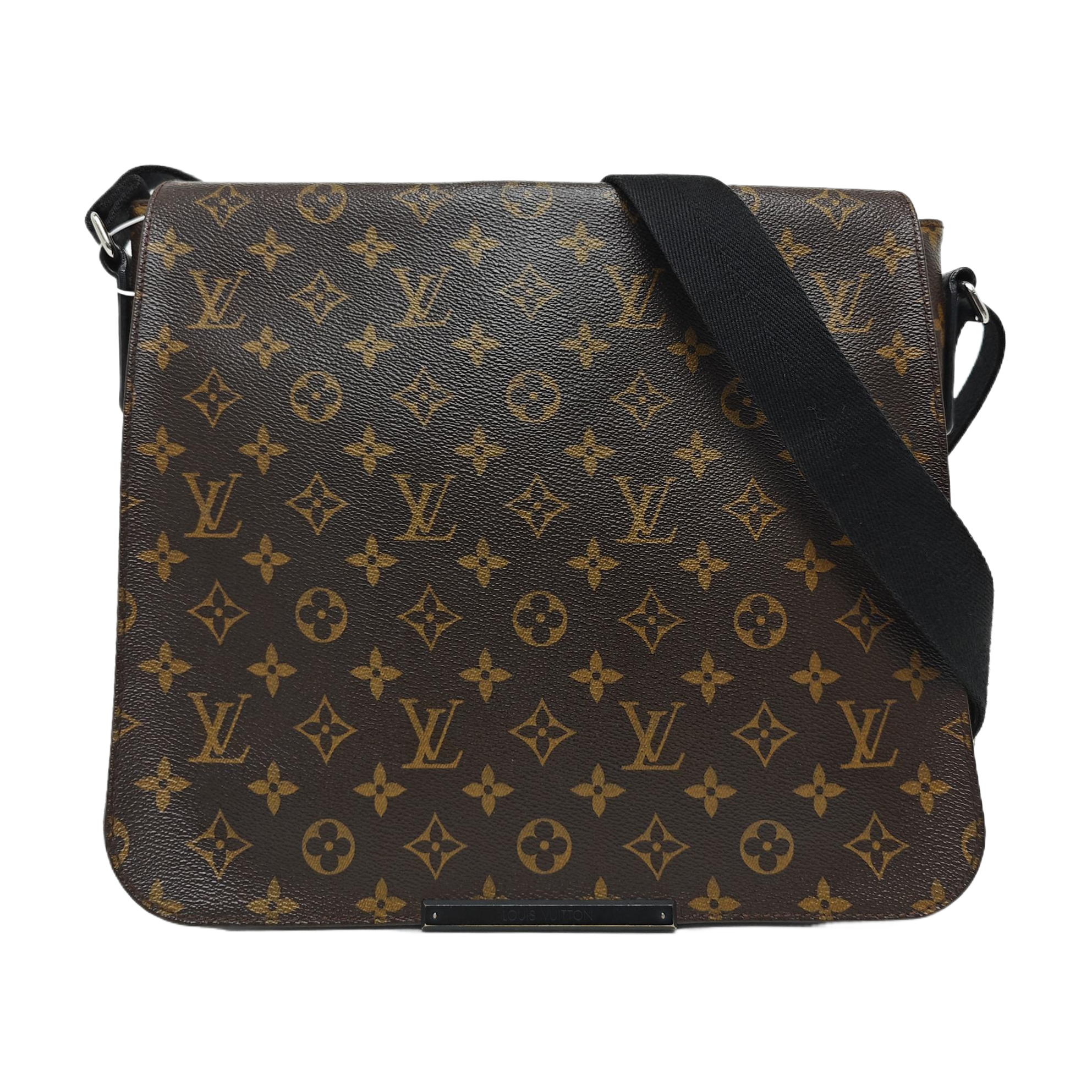 DISTRICT MM Monogram Coated Canvas Brown