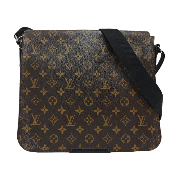 DISTRICT MM Monogram Coated Canvas Brown