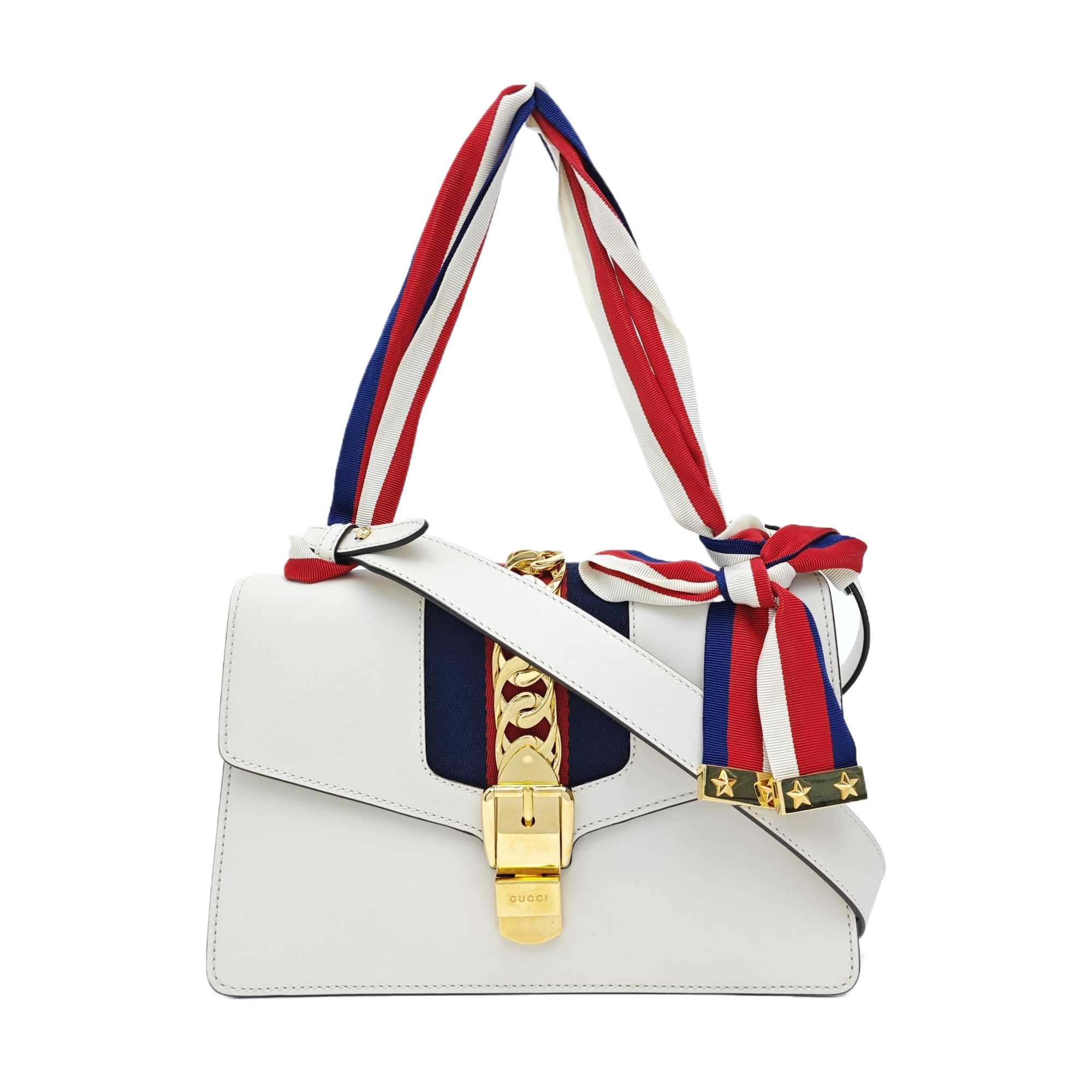 Sylvie Small Calfskin White