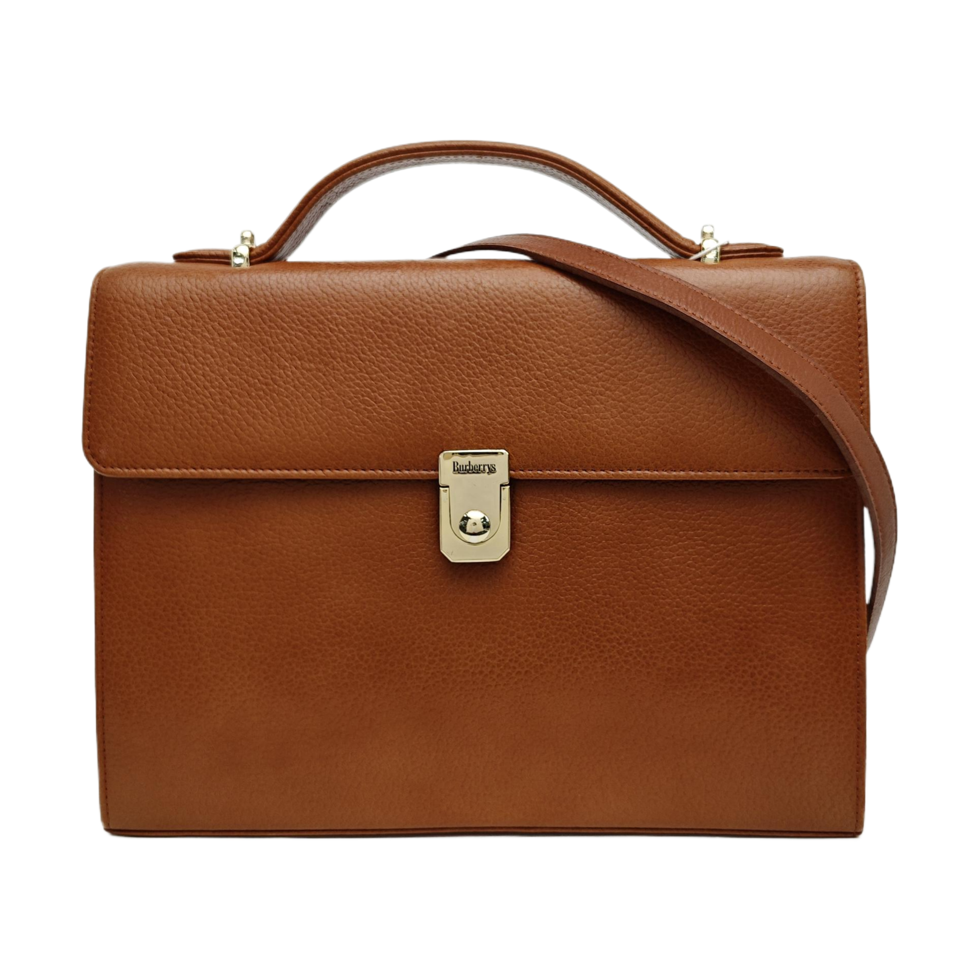Calfskin Shoulder Bag Brown