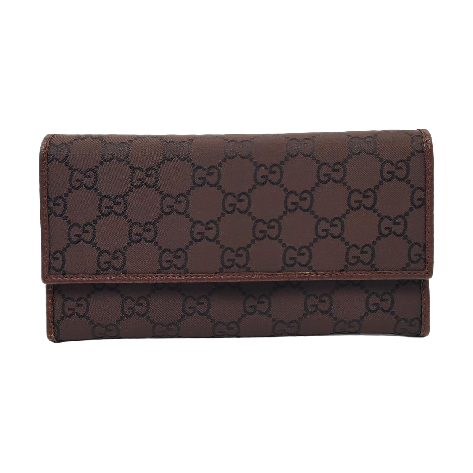 Monogram Canvas Wallet Brown