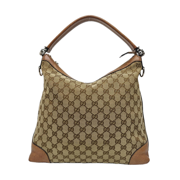 Monogram Canvas Top Handle Bag Beige