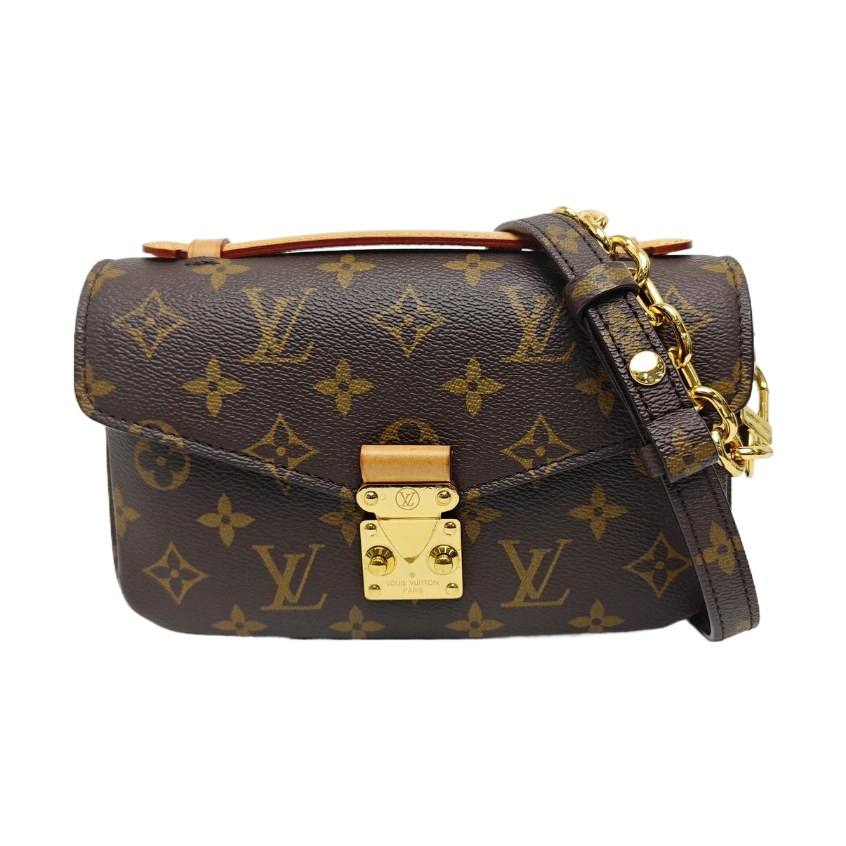 MÉTIS EAST WEST Monogram Coated Canvas Brown