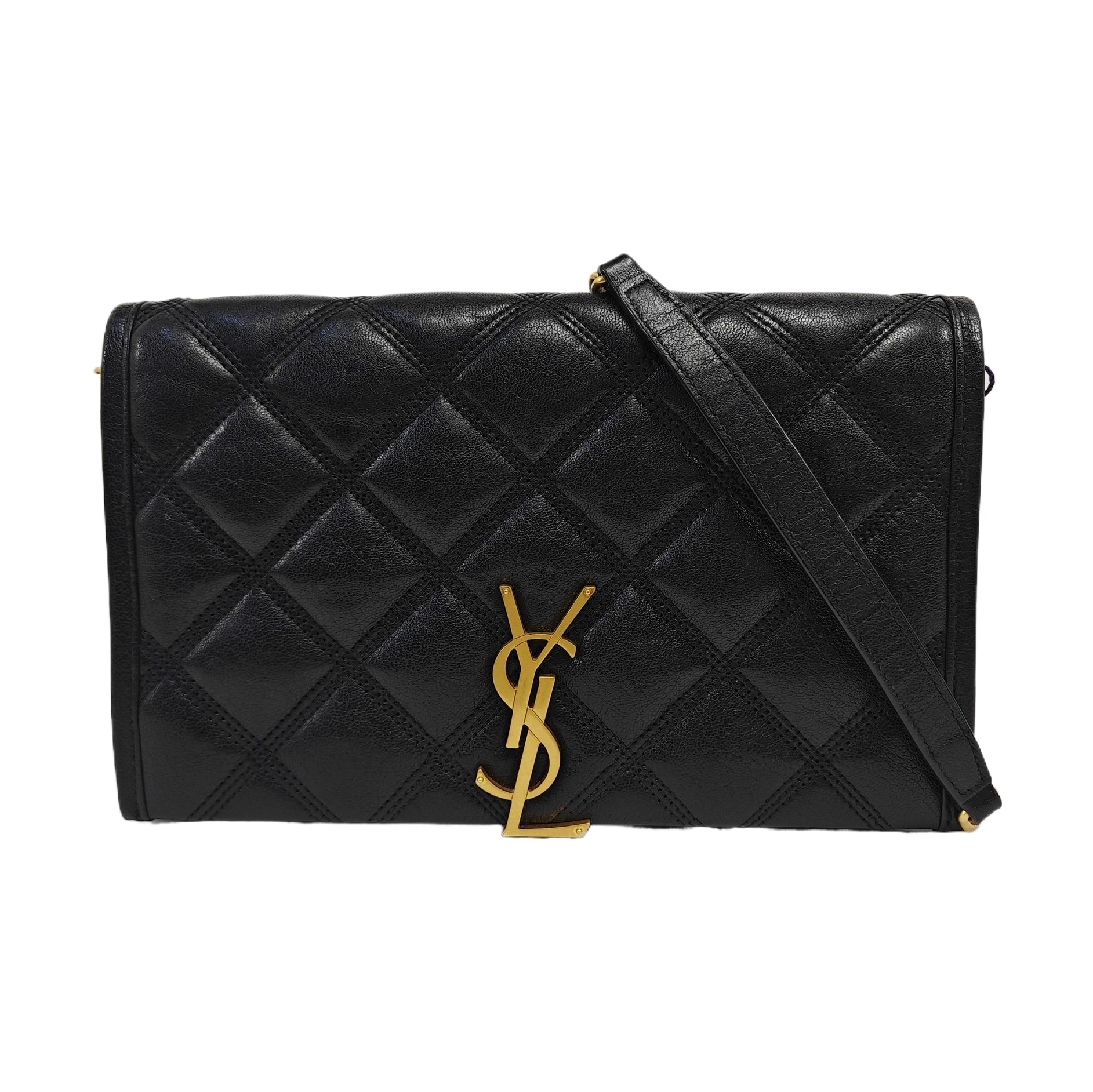 BECKY Quilted Calfskin Black