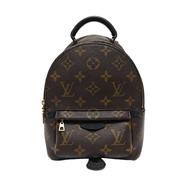 PALM SPRINGS Mini Monogram Coated Canvas Brown