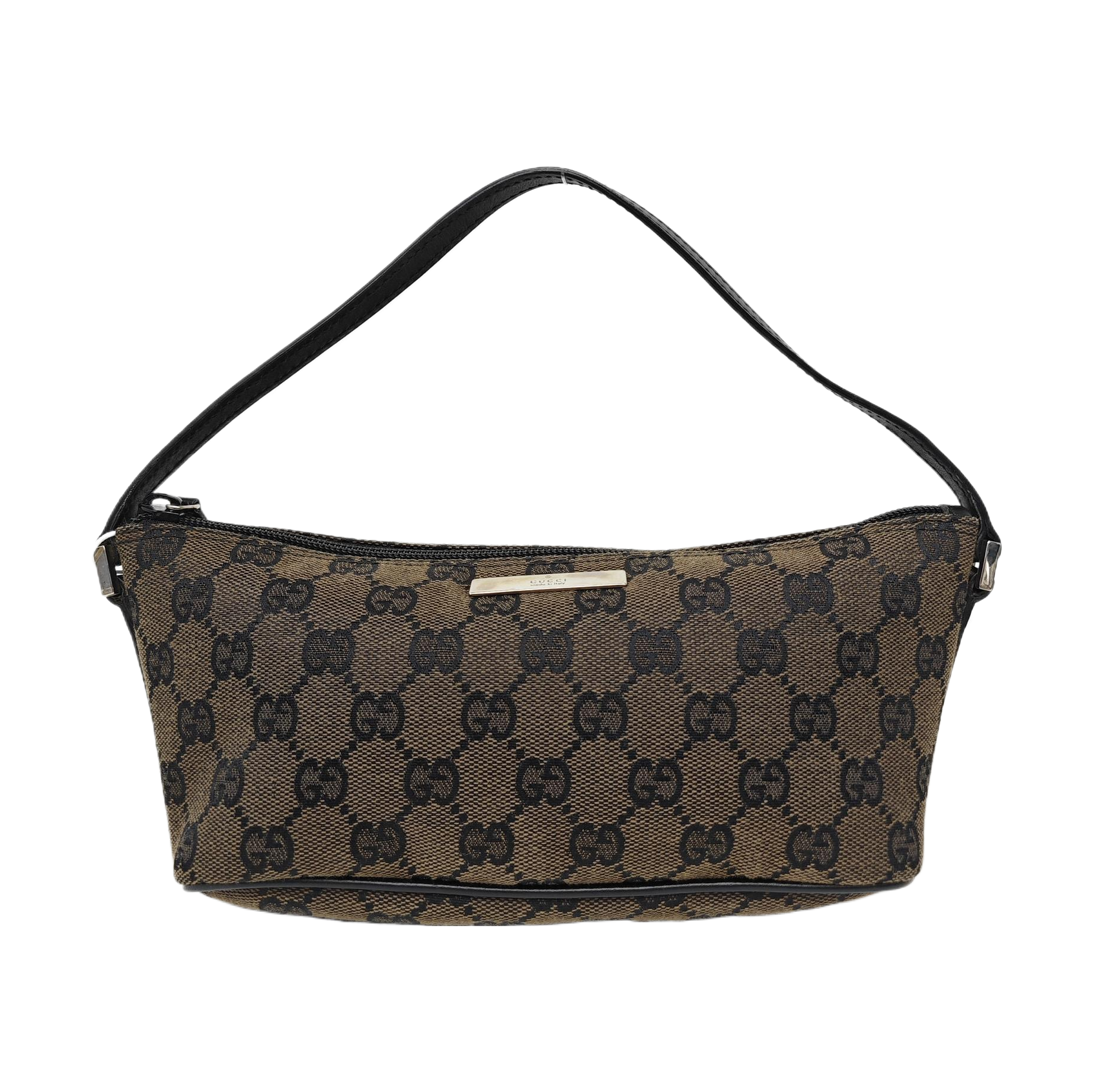 Monogram Canvas Top Handle Bag Brown