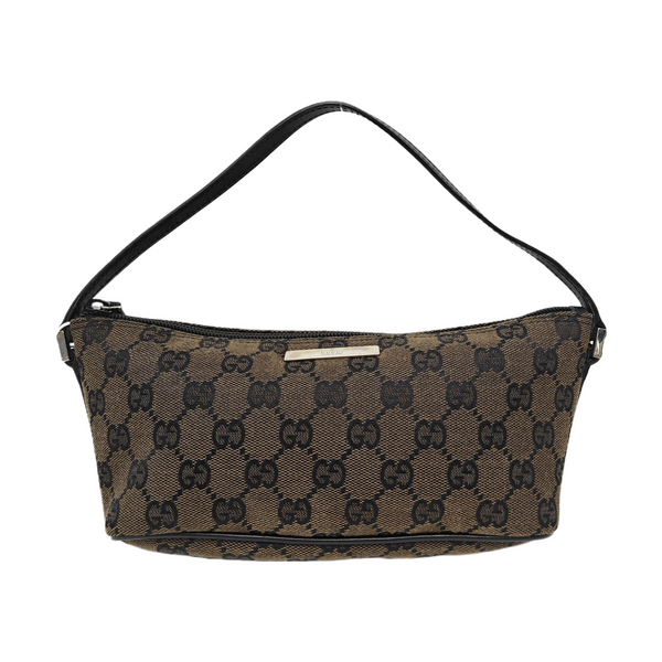 Monogram Canvas Top Handle Bag Brown