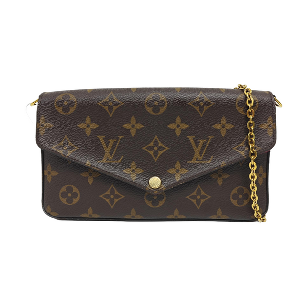 FÉLICIE Monogram Coated Canvas Brown