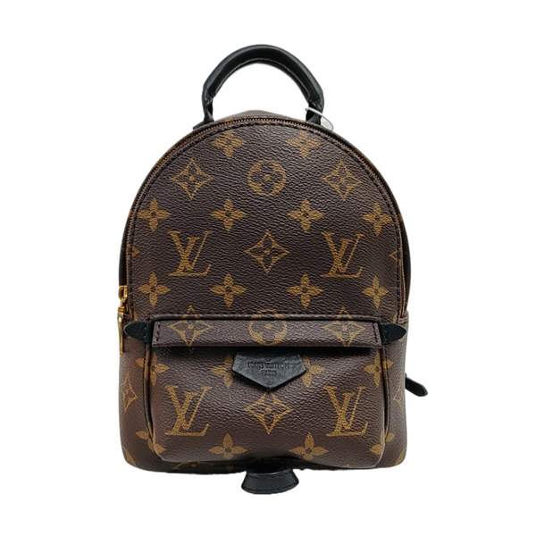 PALM SPRINGS Mini Monogram Coated Canvas Brown