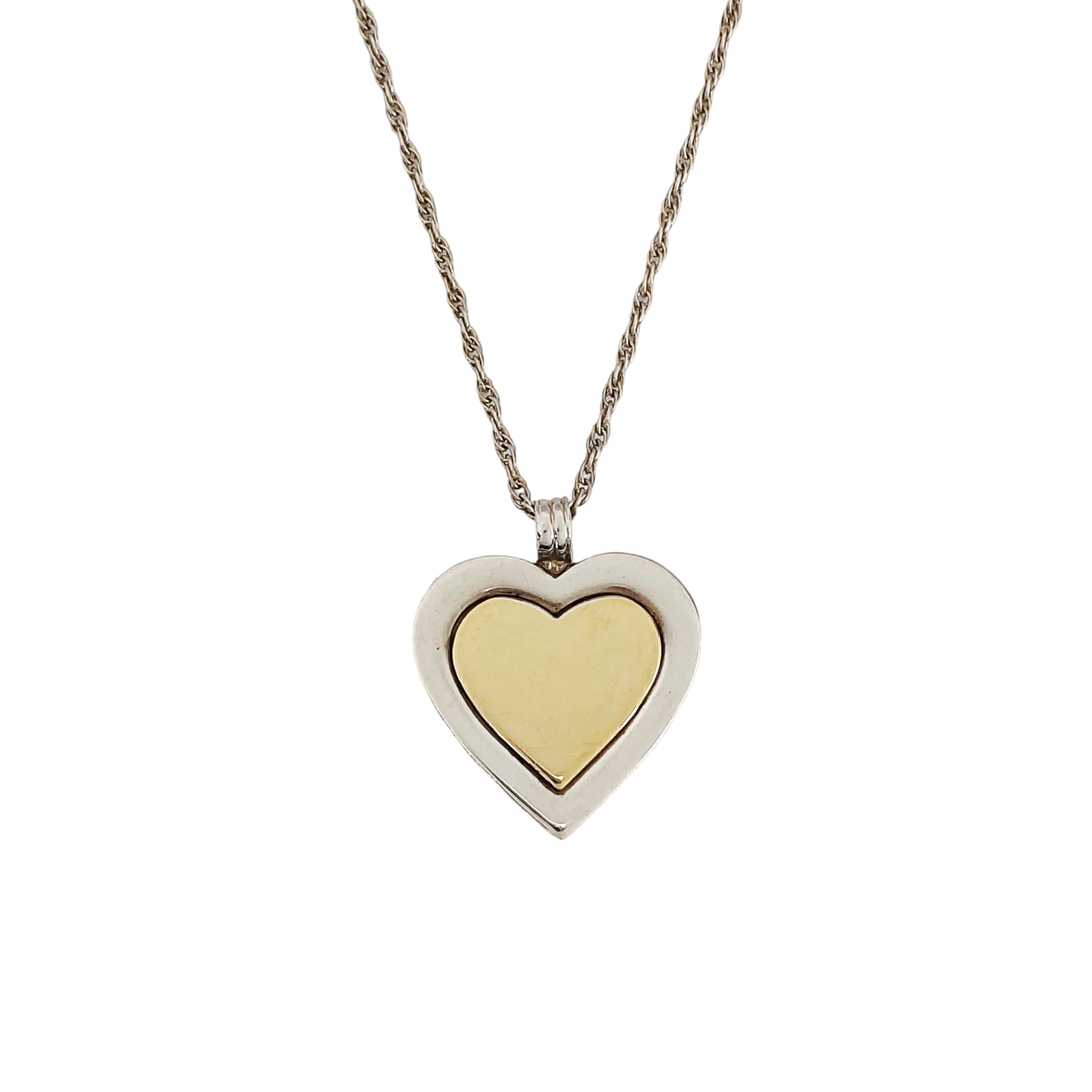 18k Gold Silver Necklace